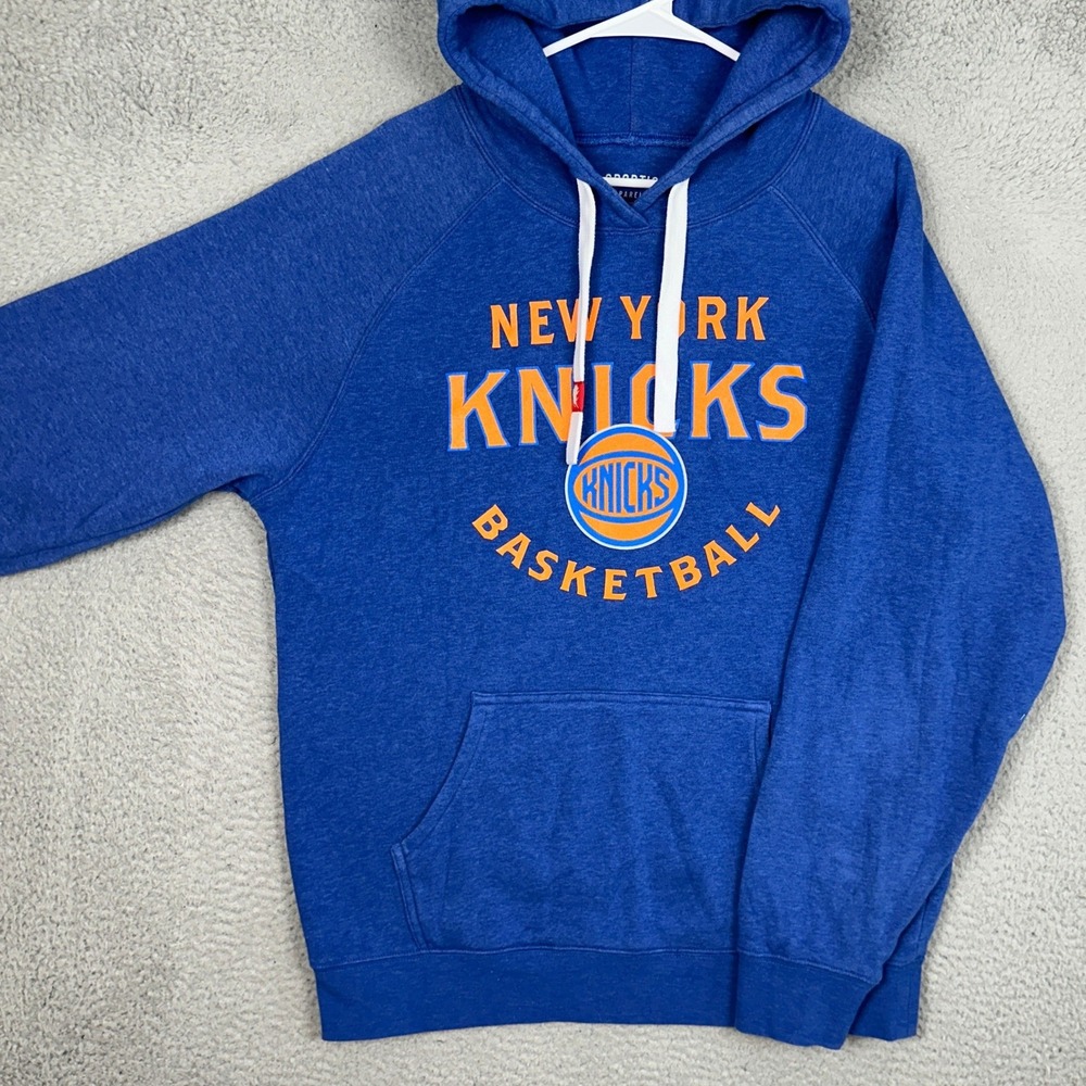 New York Knicks Hoodie Mens XL Blue NBA Basketball Pullover Sweatshirt Sportiqe